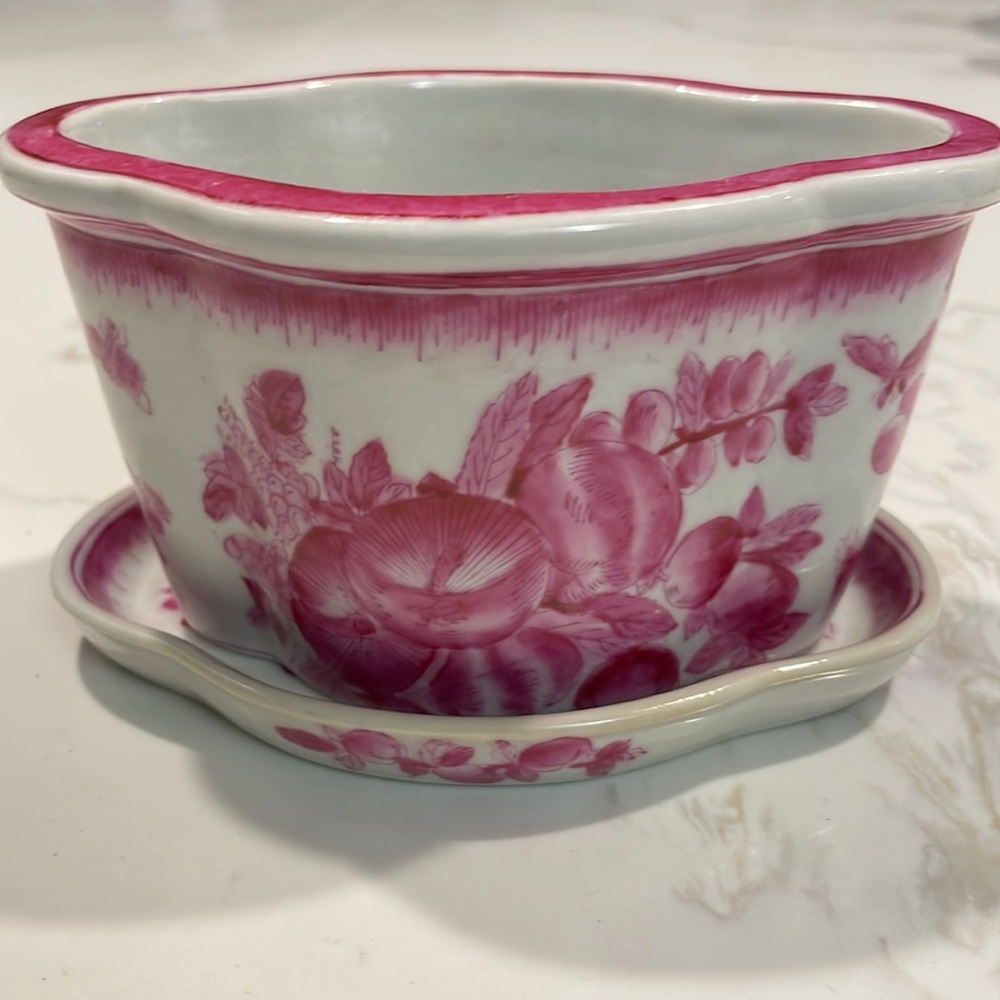 JUWC United Wilson porcelain bonsai planter with tray excellent condition